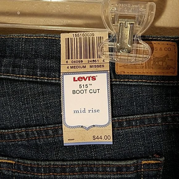 Levi's sz 4 Medium 515 jeans - Picture 3 of 5